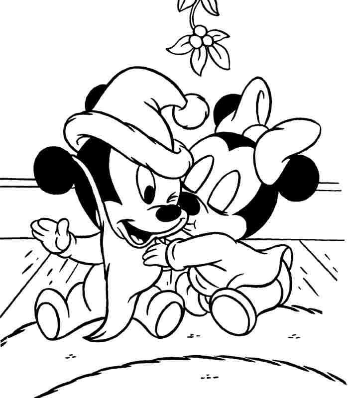 Printable Cartoon Disney Minnie Mouse Coloring Pages For Little Kids #