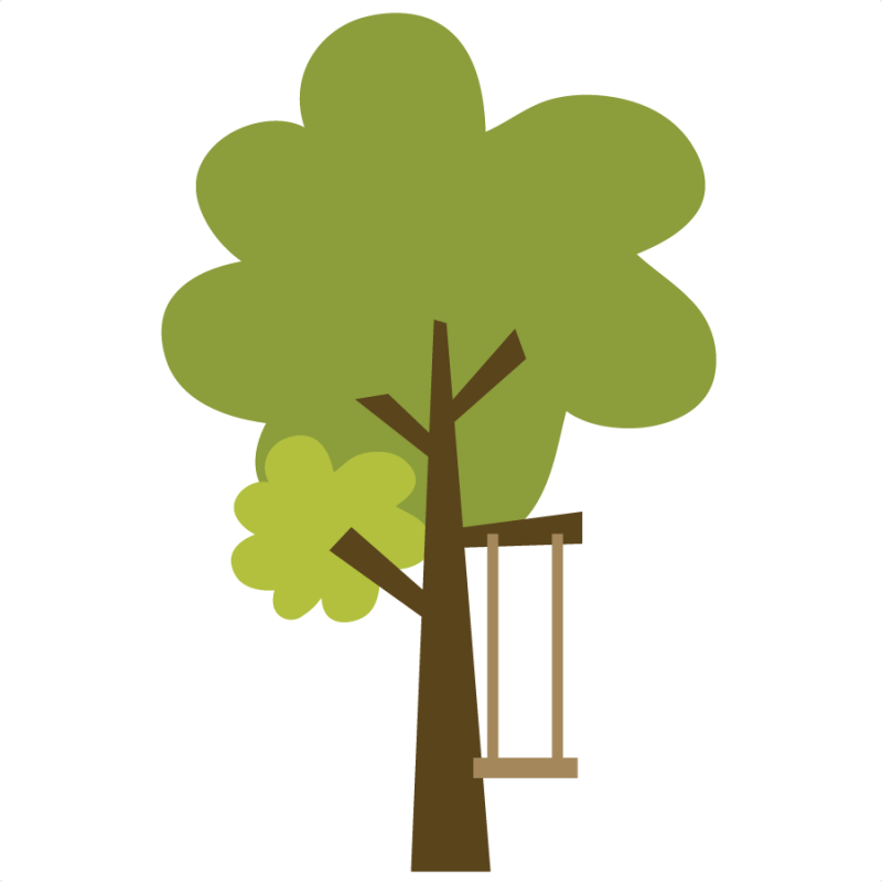 Tree With Swing SVG file for scrapbooking and cardmaking cute svg ...