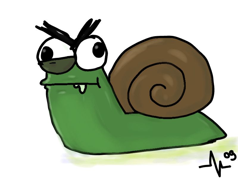 Laurie the Angry Snail by Xx-P4nd0r4-xX on deviantART
