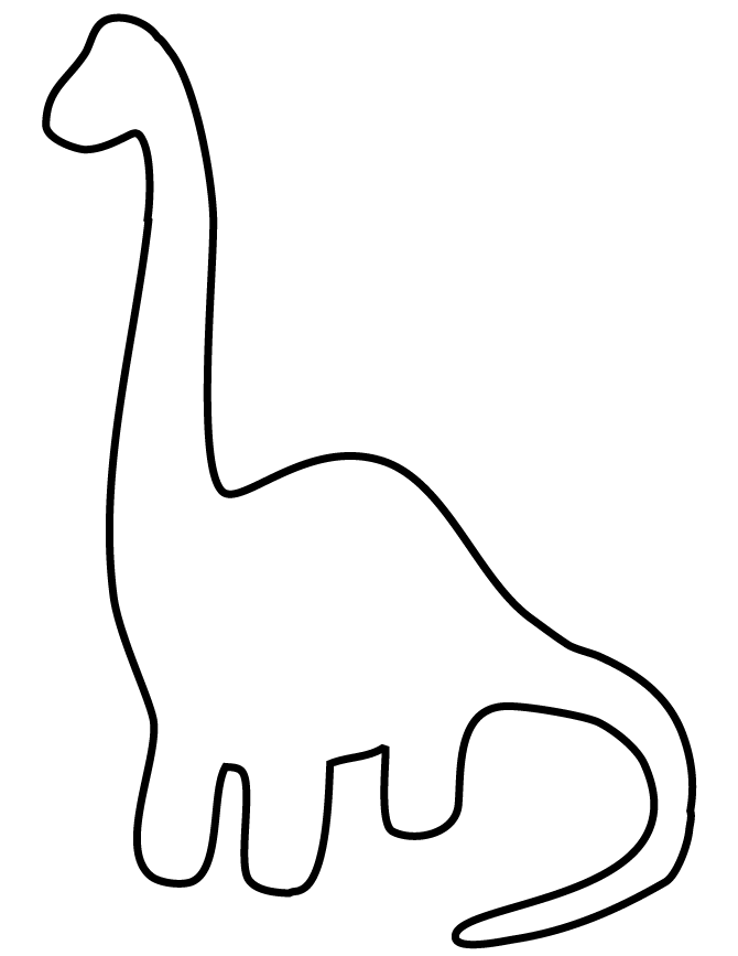 Easy Dinosaur For Toddlers Coloring Page Easy Coloring Pages ...