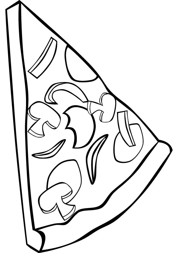 Cheese Pizza Coloring Page