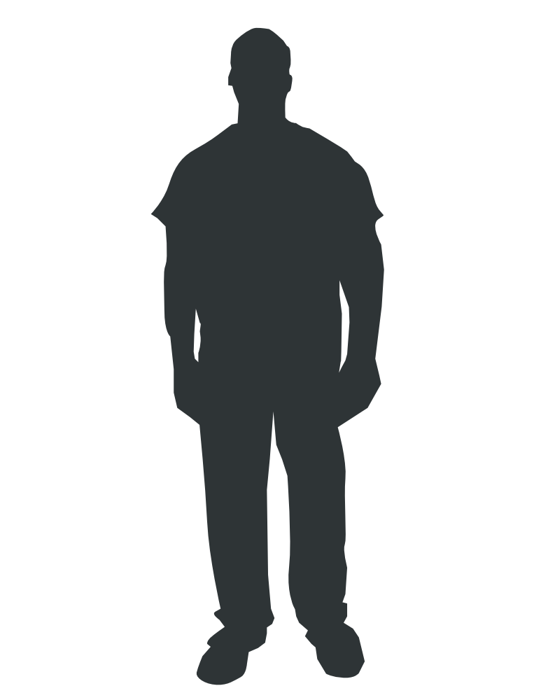 OnlineLabels Clip Art - Person Outline 1