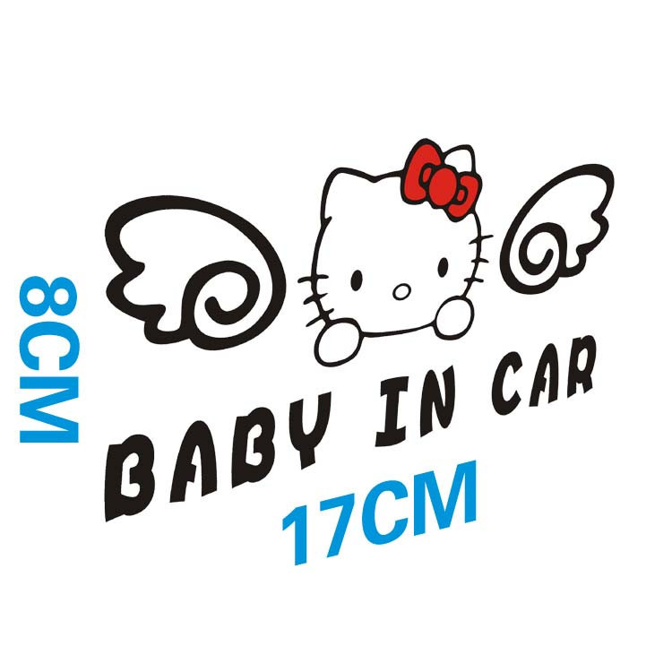 Aliexpress.com : Buy Safety warning Hello Kitty cartoon BABY IN ...