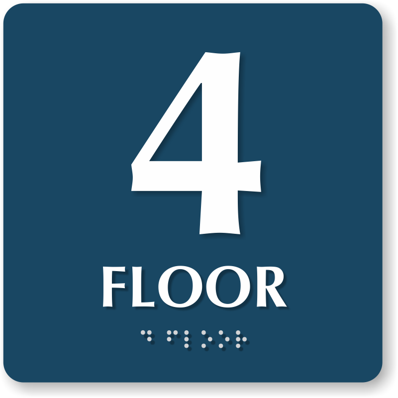 Floor Number Signs - Roof Access, Re-entry & Floor Number Stencils