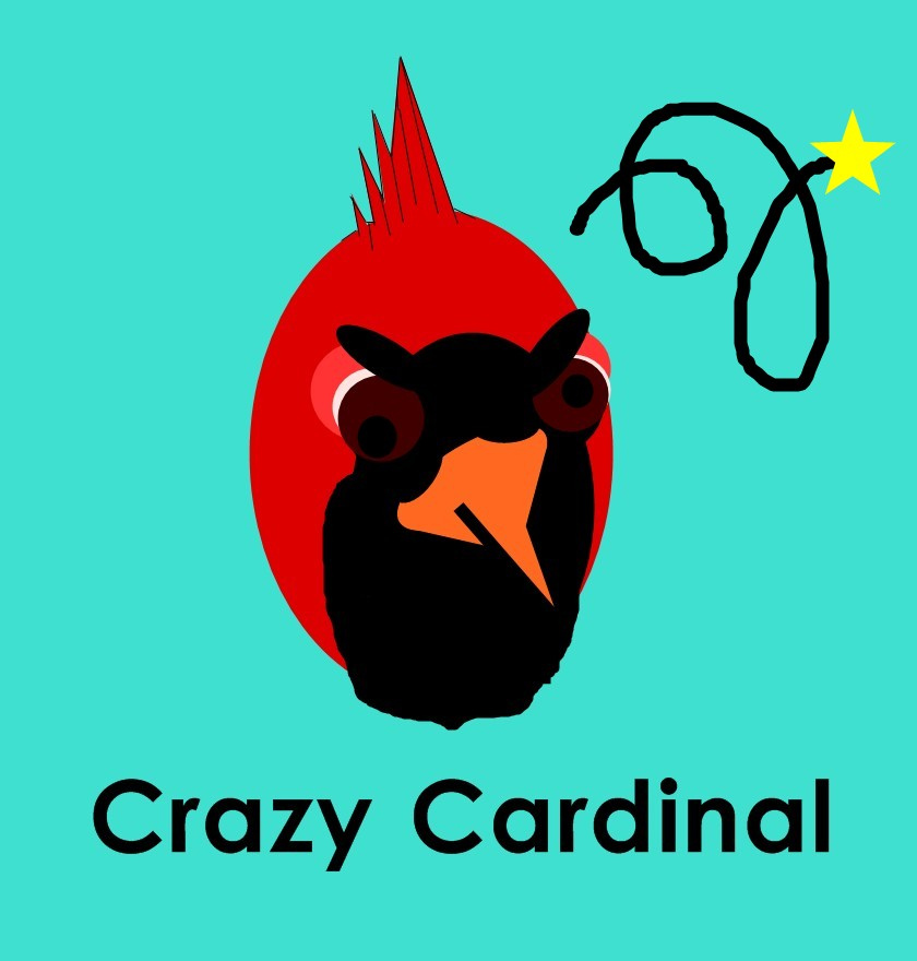 Crazy Cardinal Graphic | Flickr - Photo Sharing!