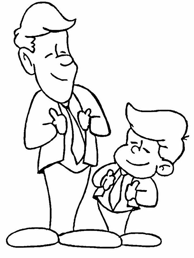Fathers Day Coloring Pages (10) | Coloring Kids