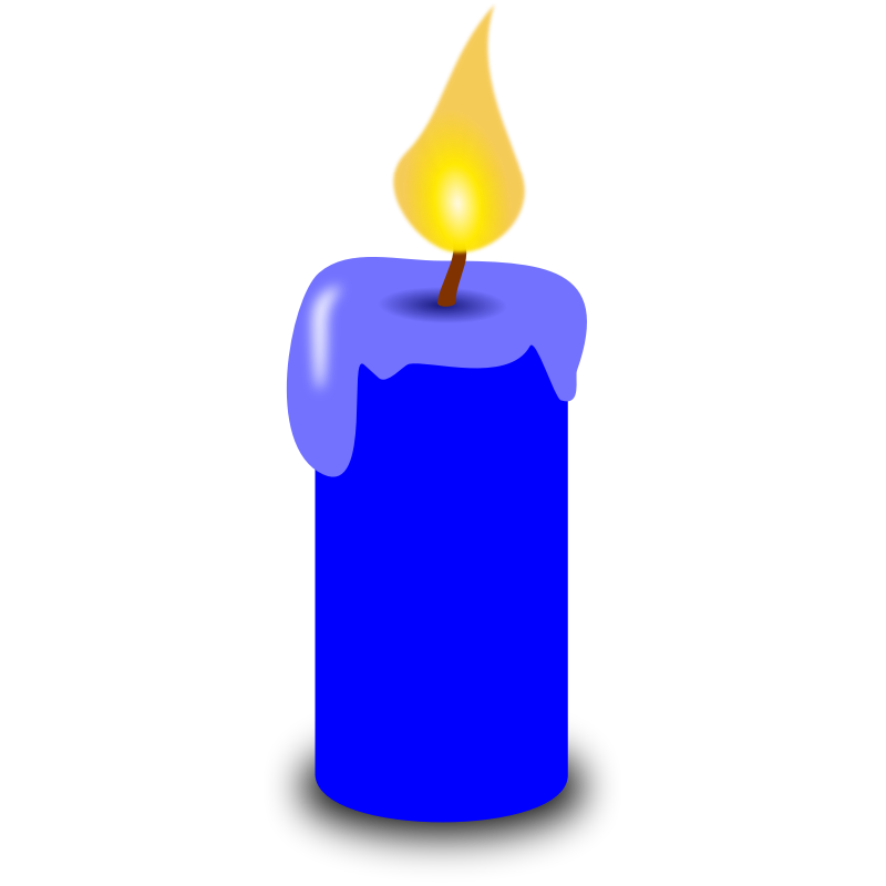 Clipart - Blue Candle