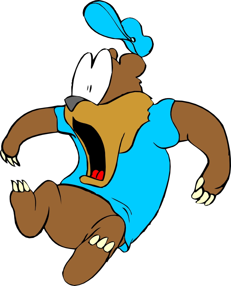 Scary Bear Cartoon Images & Pictures - Becuo