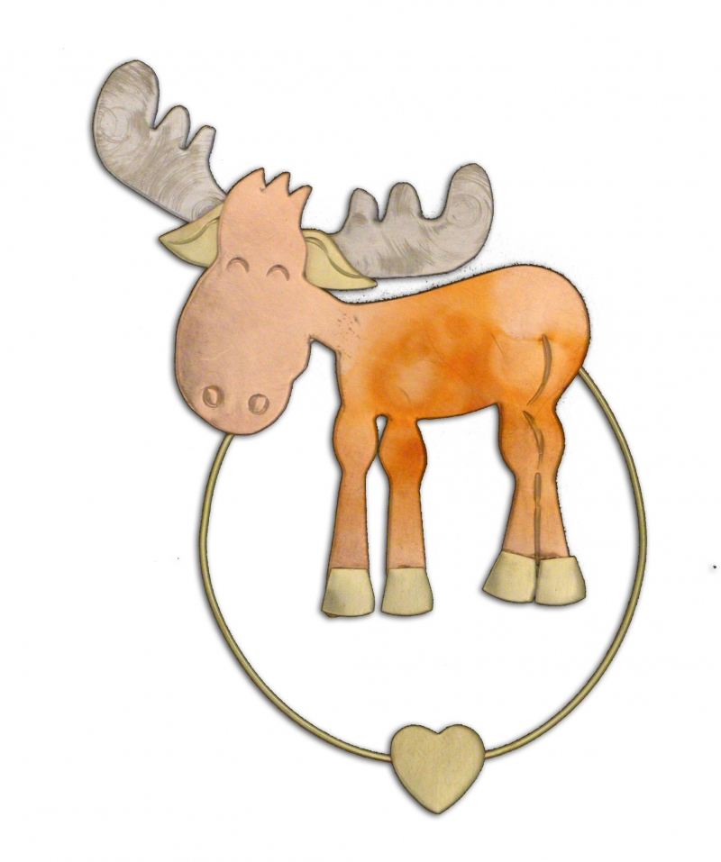Murphy Moose Clip-over-the-Page Bookmark - Art & SoulWorks