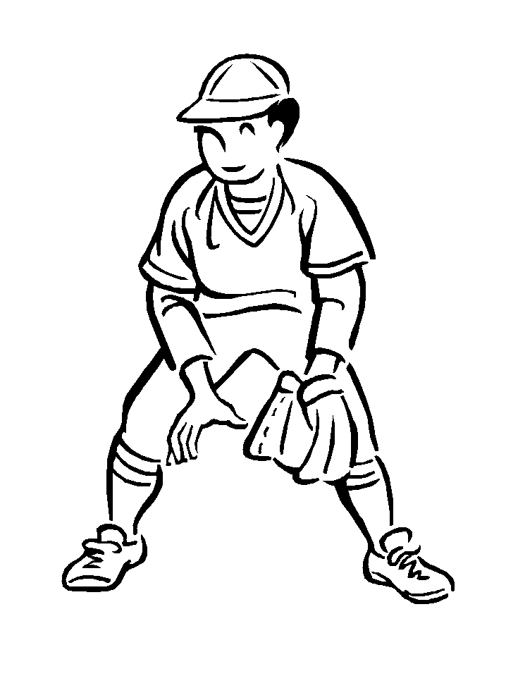 Baseball Colouring Pages
