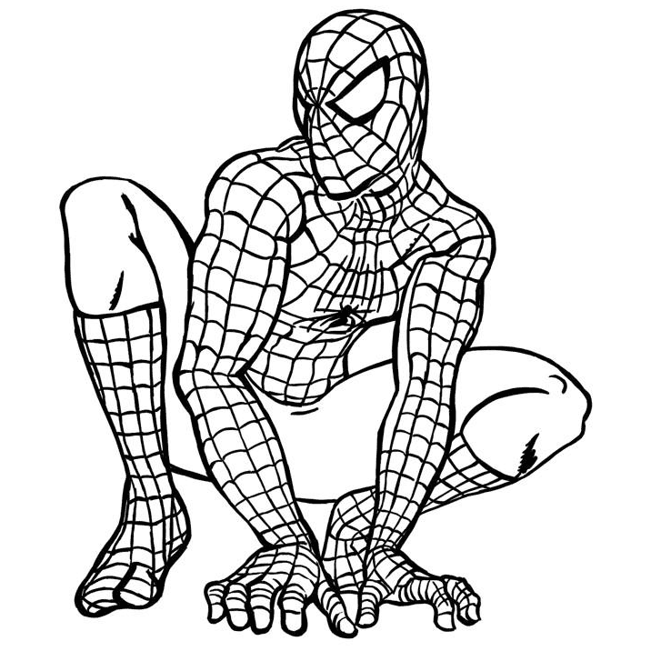 coloring: Spiderman coloring pages for kids