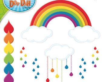 Popular items for rainbow clipart on Etsy
