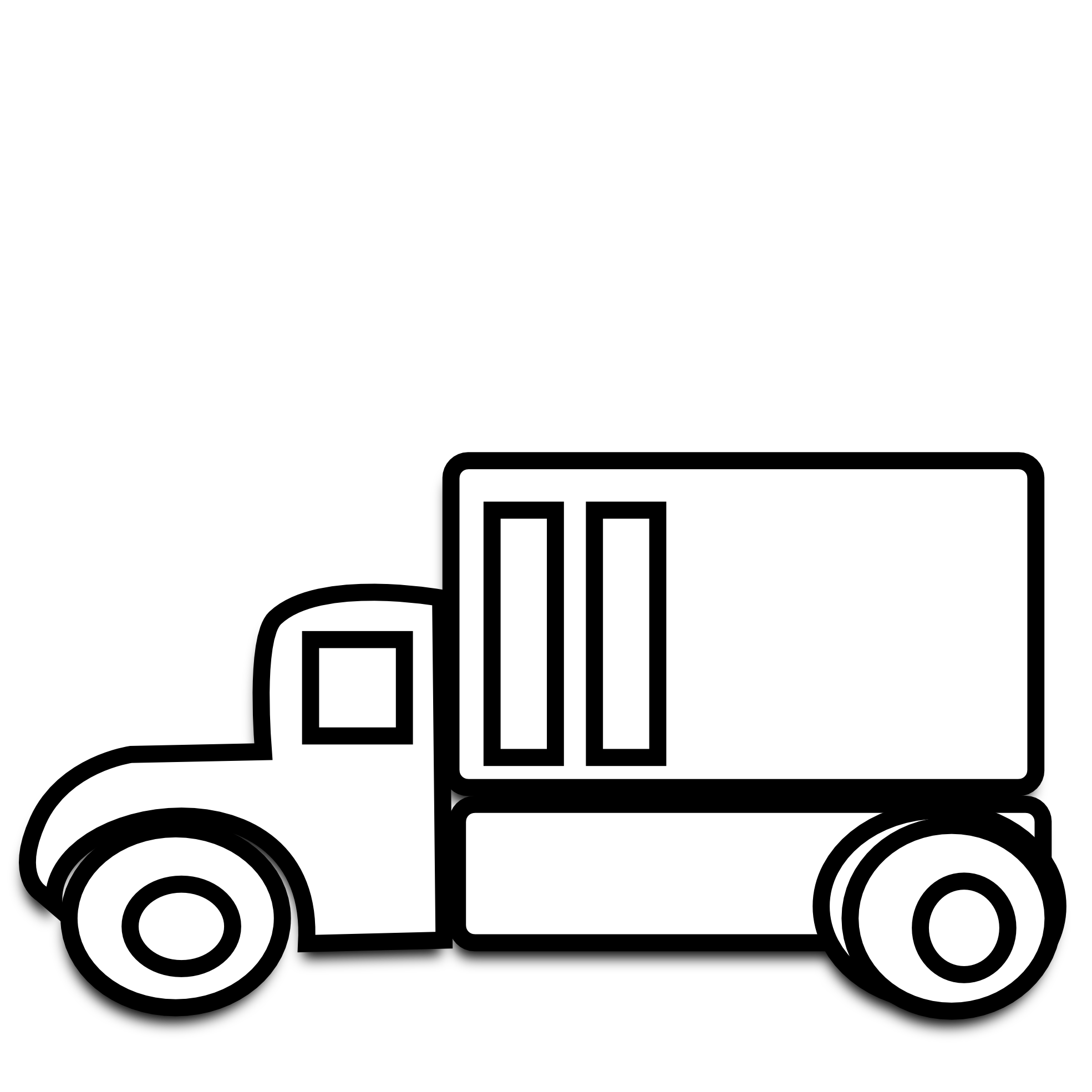 Truck Clipart Black And White | Clipart Panda - Free Clipart Images