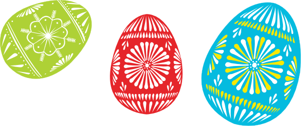 Colour Easter Eggs clip art Free Vector / 4Vector