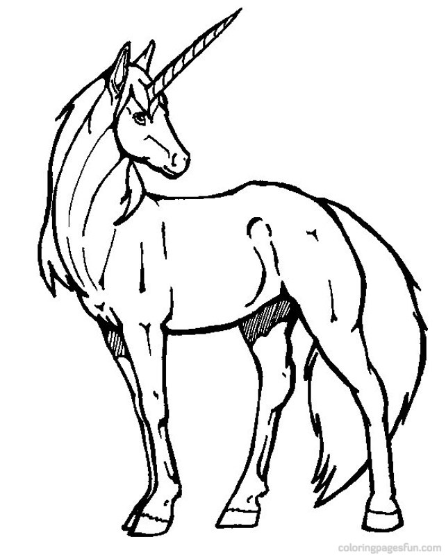 Unicorn Coloring Pages Free Printable Coloring Pages 2014