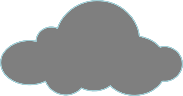 Gray Clouds clip art - vector clip art online, royalty free ...