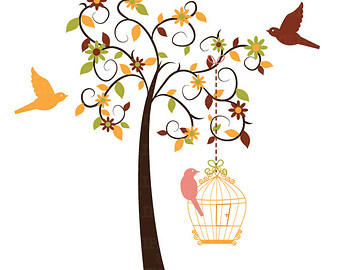 Popular items for birdcages clipart on Etsy