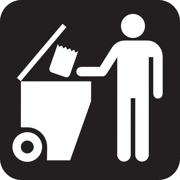 Trash Clip art - Silhouette - Download vector clip art online