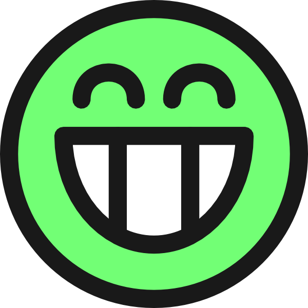 Flat Grin Smiley Emotion Icon Emoticon clip art - vector clip art ...