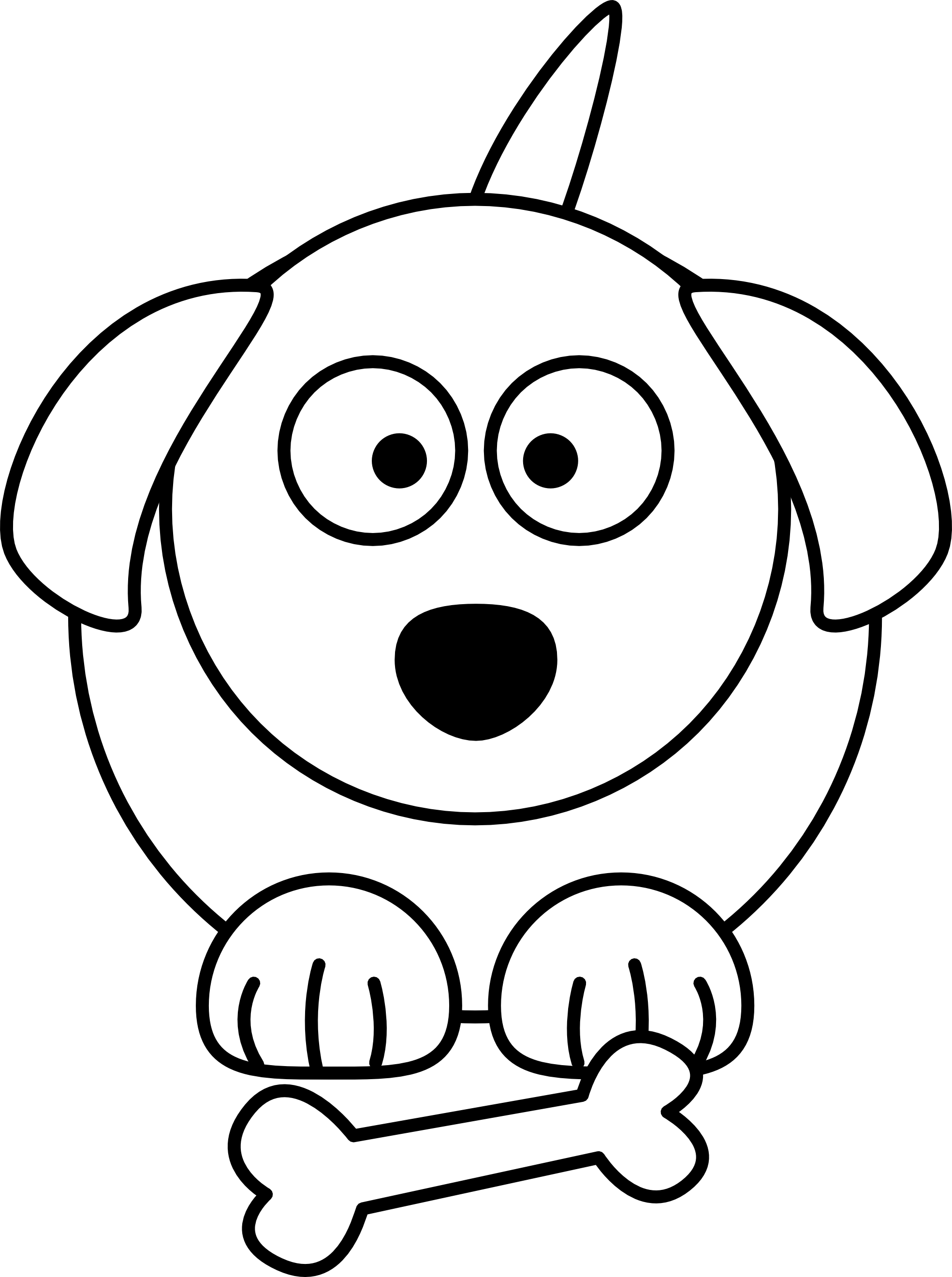 Cartoon White Dog - Cliparts.co