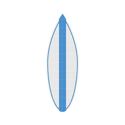 Surfboard 1 Clip Art - Quarter Clipart