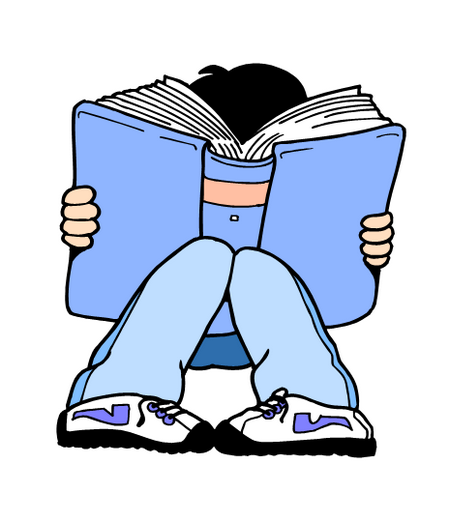 Pix For > Boy Reading Book Clipart