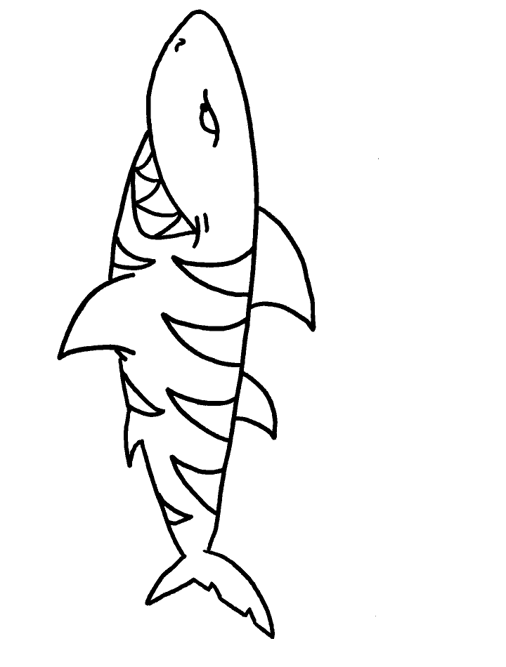 Printable Coloring Pages Of Sharks