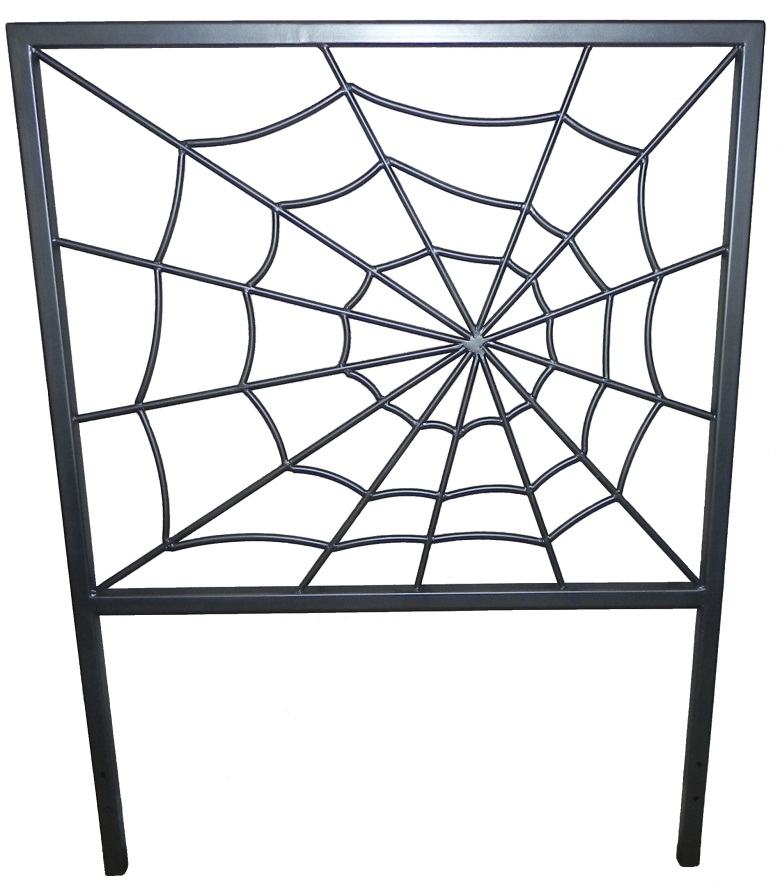 Iron Bed Spider Web Design | Chrome Dome Designs Studio