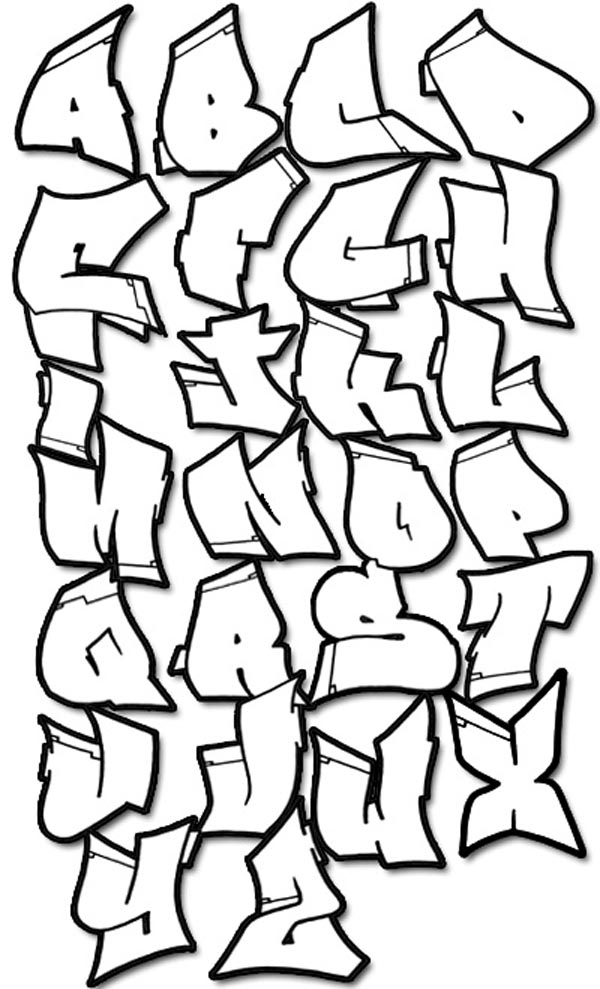 3D Graffiti Fonts Photo 01 - graffiti alphabets of 3D style 3D ...