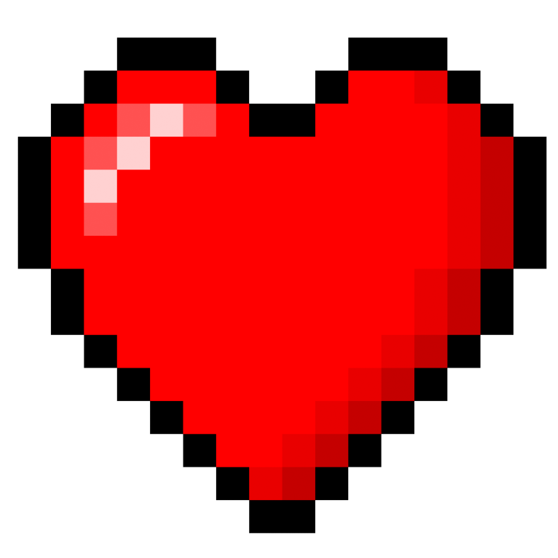 8-Bit heart stock by xQUATROx on deviantART