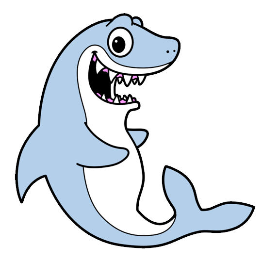 Cartoon Sharks Step by Step Drawing Lesson
