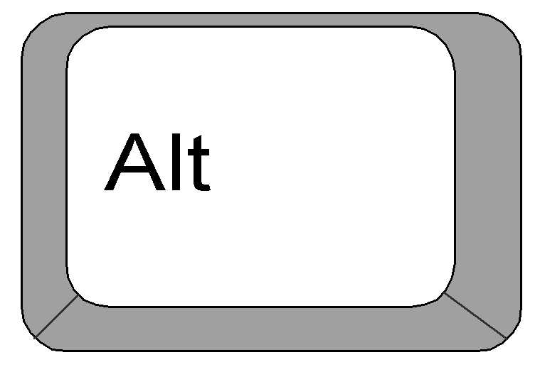Clipart: Computer Keyboard keys - Alt key