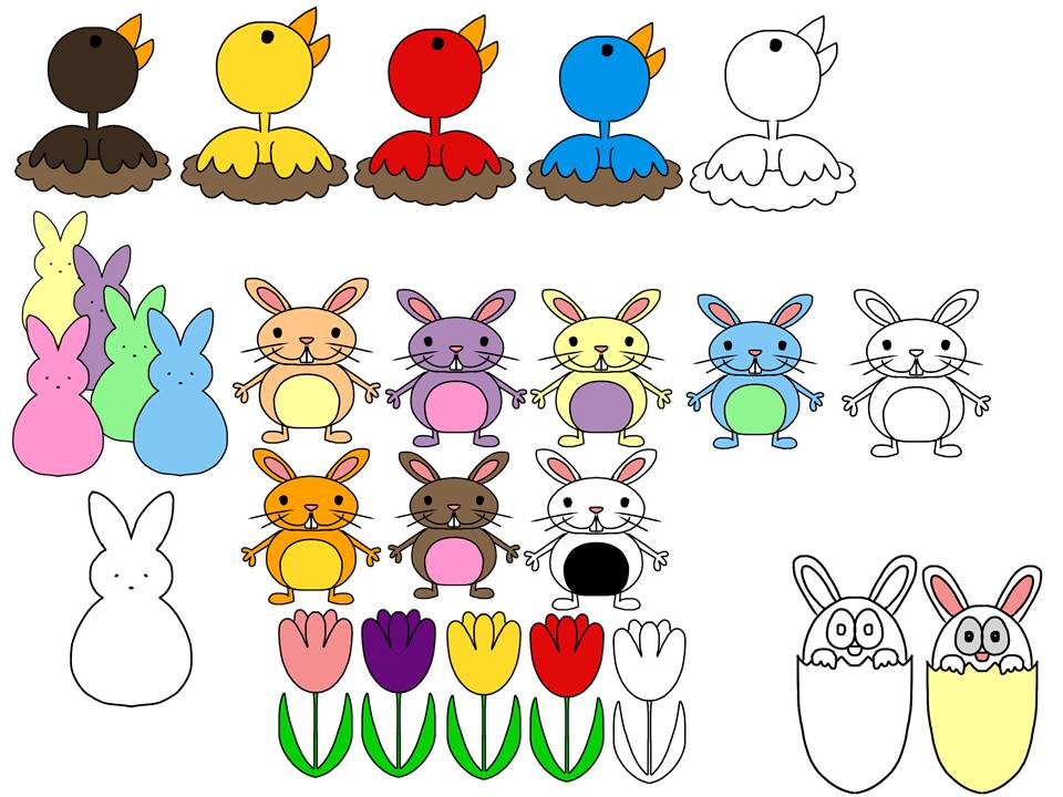 Monster Wrangler Mike : Easter Clipart Collection -- Now Available