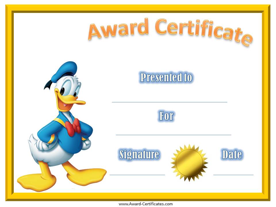 Blank Certificate Template