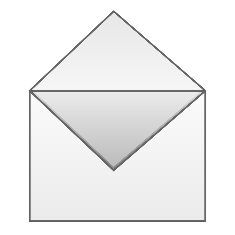 Clipart - Open Envelope