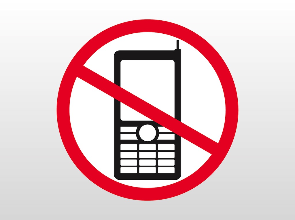 no mobile phone clipart - photo #9