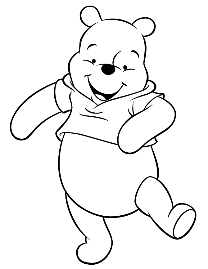 Pooh Bear And Honey Bees Coloring Page | HM Coloring Pages