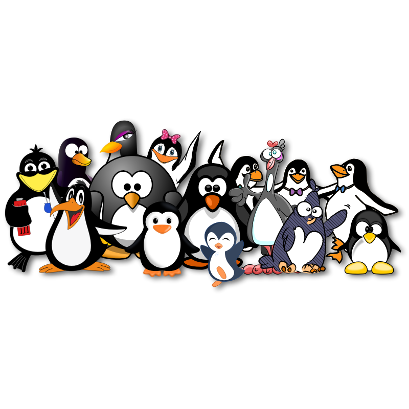 Clipart - Penguins just love OpenClipart!
