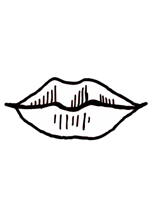 Coloring page mouth- lips - img 9524.