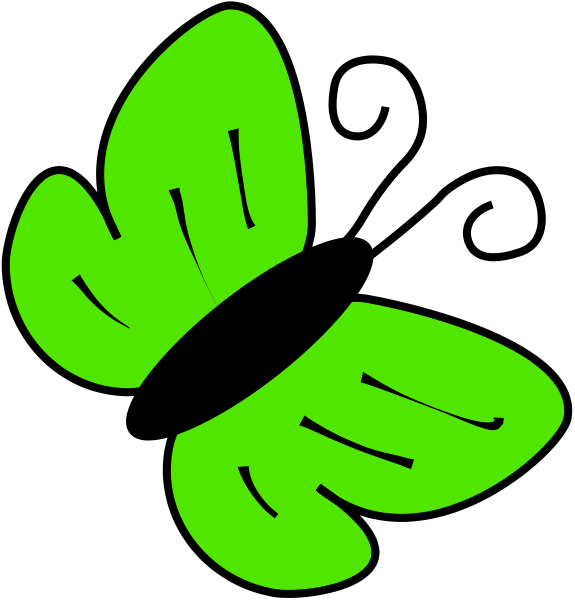butterfly clip art green | Clipart Panda - Free Clipart Images