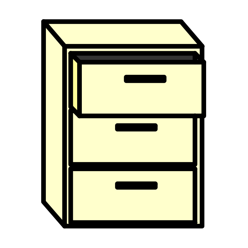 Clipart - Filing Cabinet