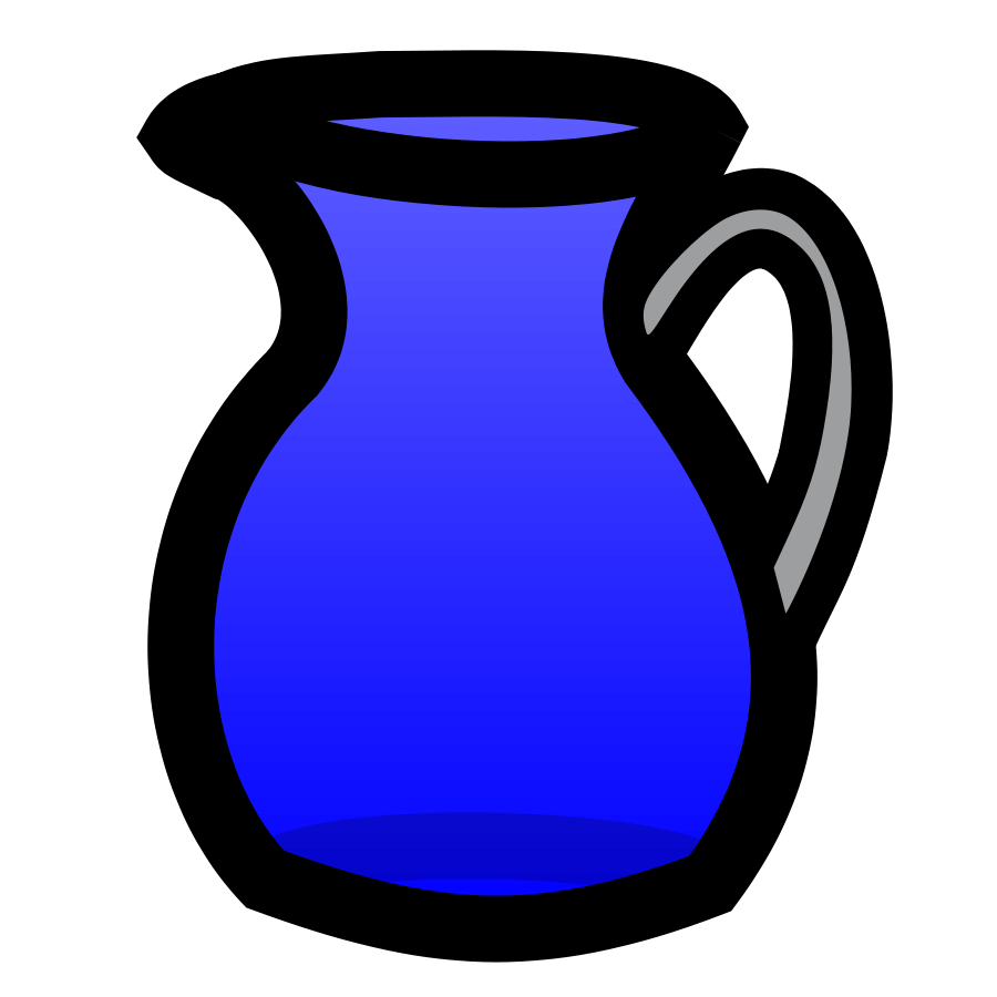 Pitcher of Water small clipart 300pixel size, free design ...