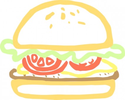 Cheese Burger clip art Vector clip art - Free vector for free download