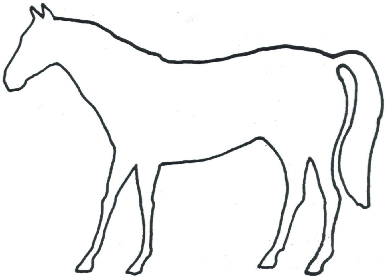Tattoo's For > Horse Outline Tattoo