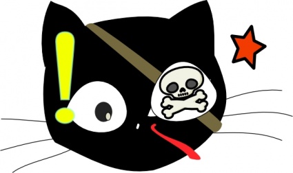 Pirate Cat clip art - Download free Other vectors