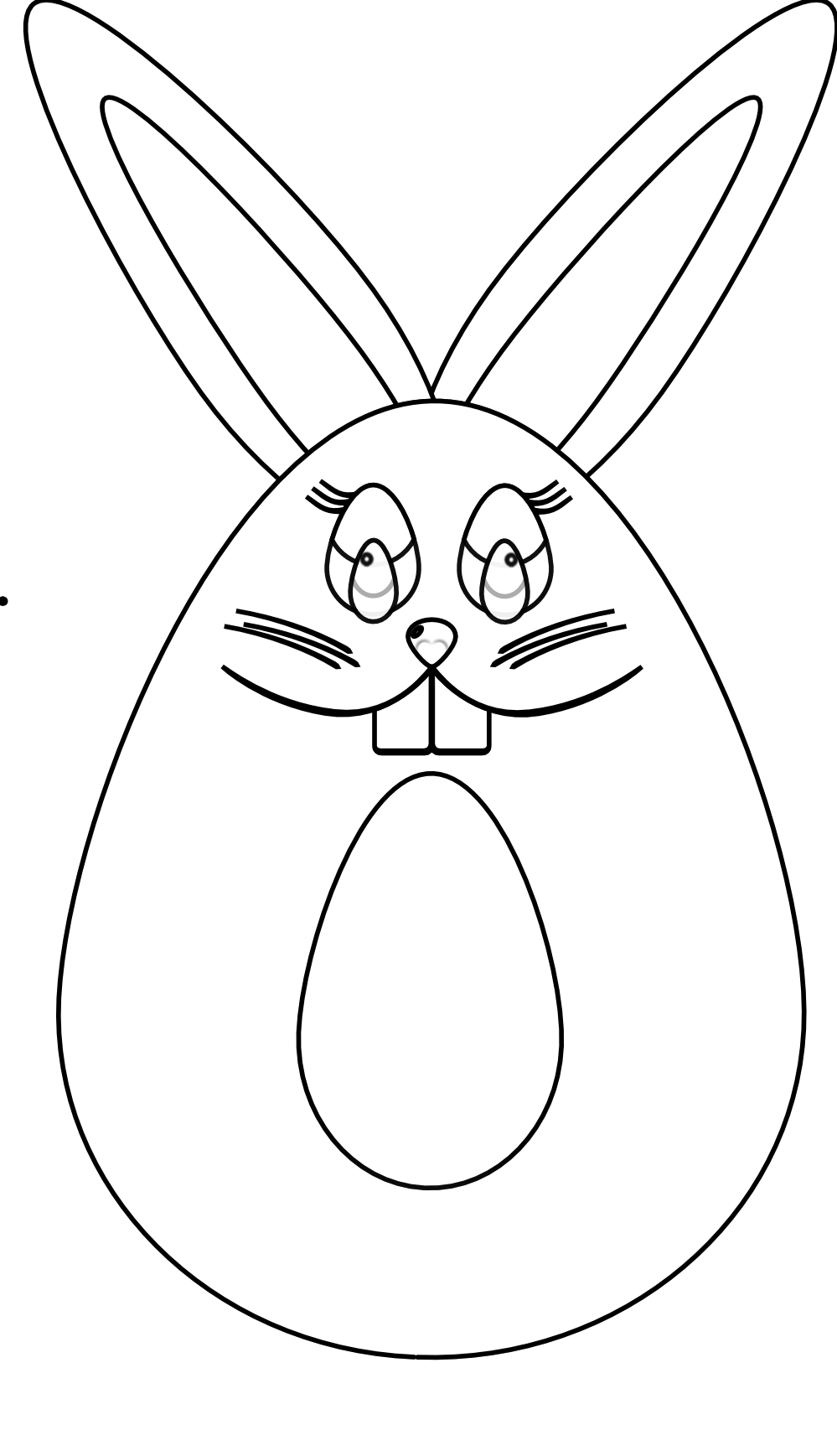clipartist.net » Clip Art » zz egg bunny grey animal sheet page ...
