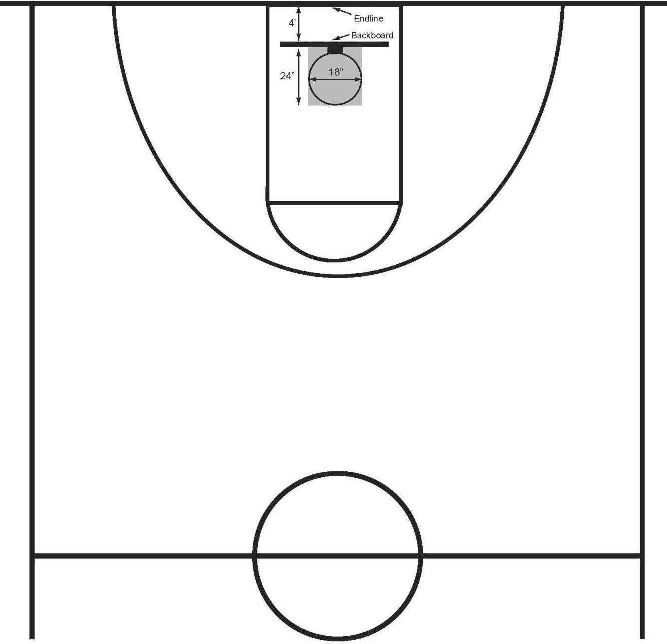 Backyard Basketball Court Dimensions Half Court Wallpaper ...