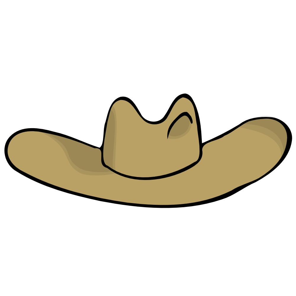OnlineLabels Clip Art - Cowboy Hat