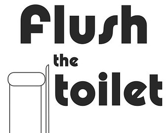 Popular items for flush the toilet on Etsy