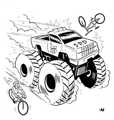 Monster Truck Coloring Pages 2 | Coloring Pages To Print